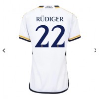 Zenski Nogometni Dres Real Madrid Antonio Rudiger #22 Domaci 2023-24 Kratak Rukav
